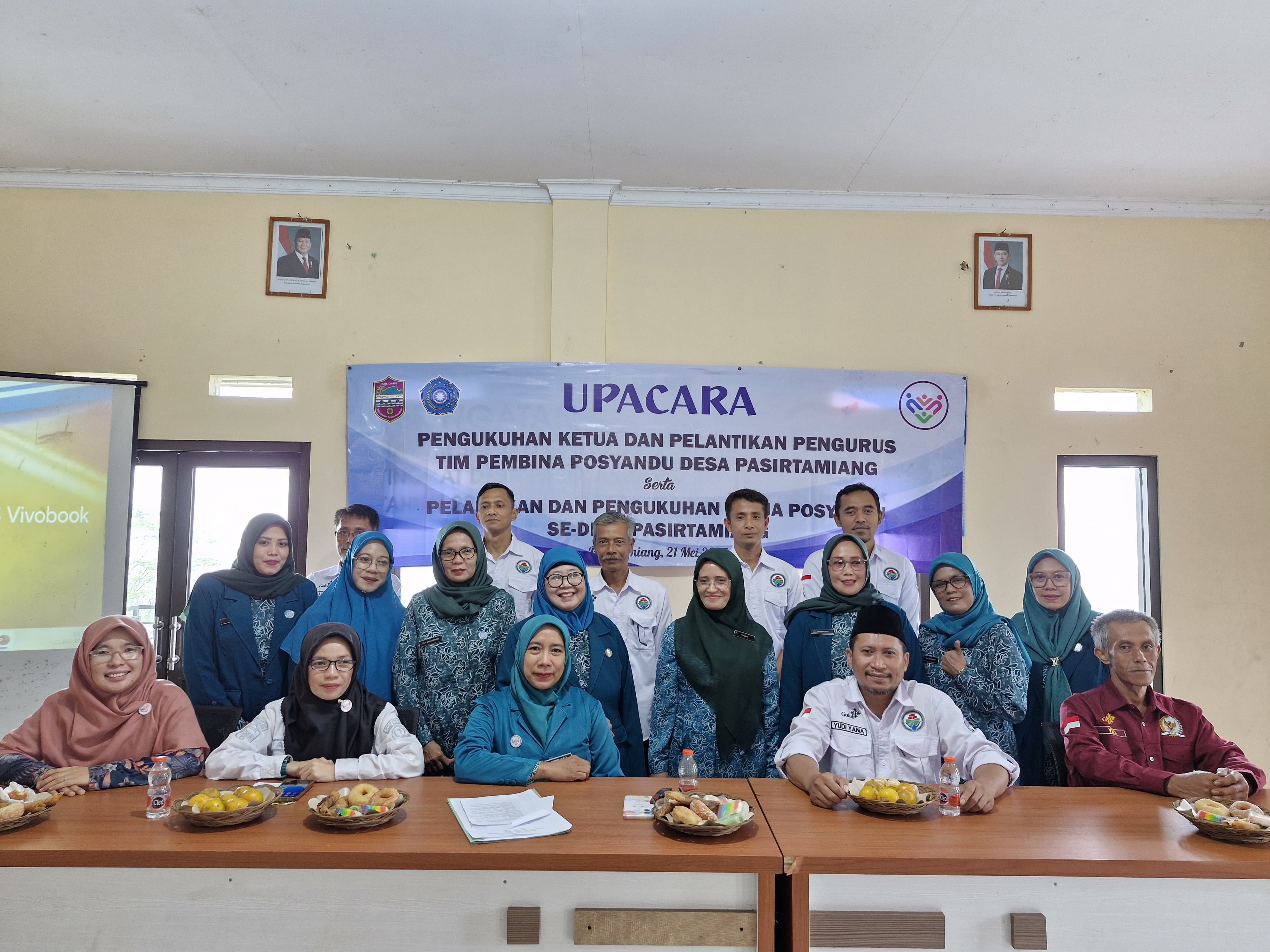 Pengukuhan Tim Pembina Posyandu dan Ketua Posyandu se-Desa Pasirtamiang Sekaligus Peringatan HUT PKK ke-53